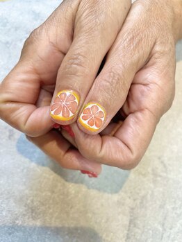 ネイルサロンファストネイルプラス 新宿店(FAST NAIL PLUS)/【夏ネイル2021】ピングレ