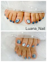 ルアナネイル(Luana_Nail)/フットネイル！ブルーマグネット