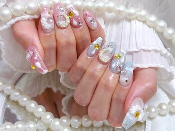 ゆめかわ雲ネイル☆