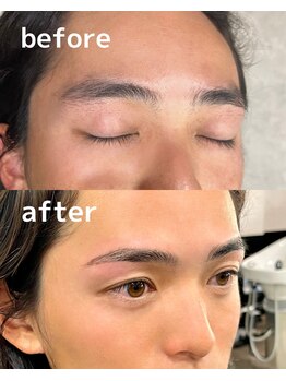 バーバーミキ 塚本(BARBER MIKI)/ナチュラルアーチ眉