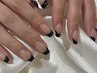 【フィルインOK】ベースカラーあり 王道フレンチネイル(オフ込)¥5400