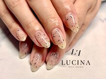 ネイルスタジオ ルキナ(LUCINA)/h-09　大人可愛いホロネイル
