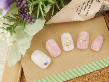 スプリング アイラッシュアンドネイル(SPRING eyelash&nail)/春カラータイダイ♪