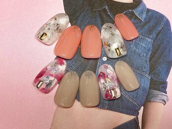 ネイルサロン キャンディネイル(Candy Nail)/大理石 ¥5500by石塚