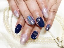 ウィズ フェリーク/冬のオーロラ結晶ネイル