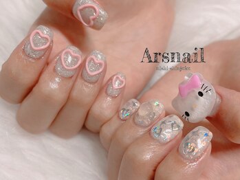 アルスネイル(Ars nail)/ハートキラキラネイル