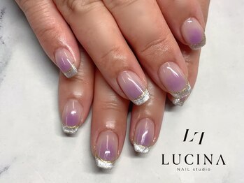 ネイルスタジオ ルキナ(LUCINA)/H-752パープルチークネイル