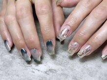 リアンネイル(lian nail)/夏/ニュアンス/クリアネイル