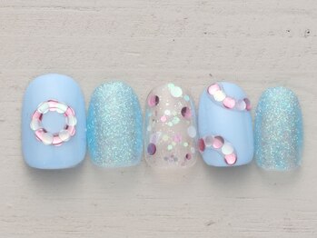 ノーネイル アゲオ イオンモール上尾(NO NAIL AGEO)/浮き輪ネイル ￥4990