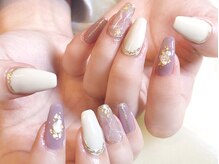 ネイルマジック 仙台一番町店(NAIL MAJIC)/うねうねミラーフレンチ★