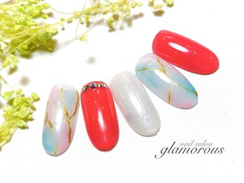 ネイルグラマラス 西新井店/《パラジェル》春 大人 上品