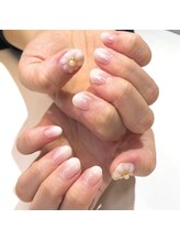 アヤネイルズ アンド アイラッシュ(AYA NAILZ.＆Eyelash)/シンプルお花ネイル