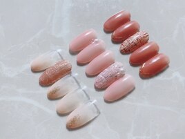 シンプルツイードネイル