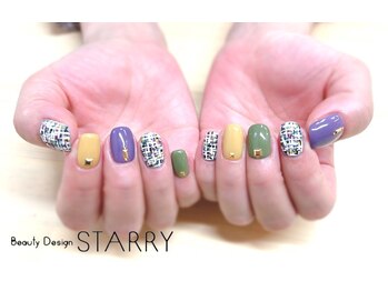 スターリー(STARRY)/ツイード カラフル 3D