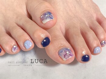 ネイルアトリエルカ(nail atelier LUCA)/M-777 大人可愛い紫陽花ネイル