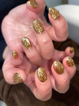 ブルームス(blooms)/ゴールドミラーネイル