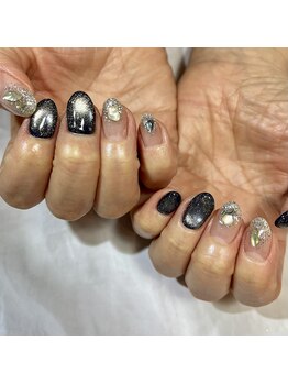 リファインネイル(refinenail)/冬マグネットネイル