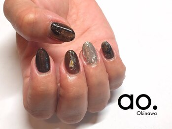 アオ おもろまち(ao.)/85min winter nail/Nail ao.沖縄