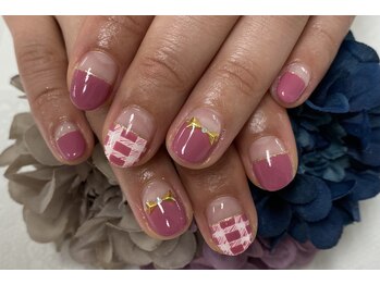 ダブルネイル(Double Nail)/【なだ】ギンガムチェック