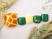 ネイルズガッシュ 武蔵小山店(NAILsGUSH)/＊マニッシュジラフ柄＊