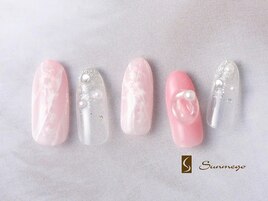 ピンクニュアンスネイル