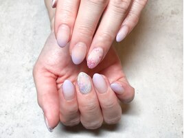 【ハンド】あじさい×ラベンダー