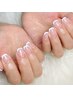 【ハンド】王道の美爪！美し過ぎるフレンチネイル　¥9500 (オフ込み)