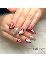 ダリア(Daria)/可愛すぎる雪だるまネイル