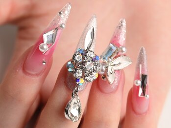 ネイルサロン ハナアオヤマ 堂山店(Nailsalon HanaAoyama)/チークデザイン