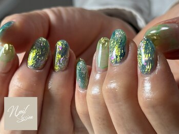 ネイルセッション(nail session)/春色ニュアンス