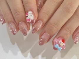 【Karin.m】ピンクラメグラデ