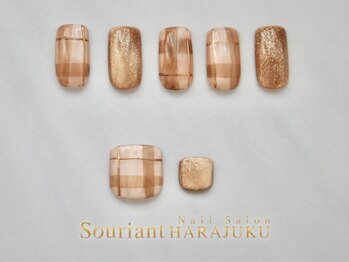 スリアンハラジュク(Souriant HARAJUKU)の写真/豊富なカラー・デザインで大人可愛いネイルを＊デートやイベントにも映えて日常にもなじむこだわりアート♪