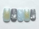 ぷっくりサマーネイル¥8500