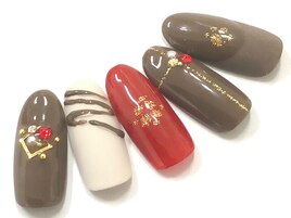 バレンタイン/チョコネイル