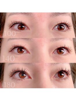 ジーニー(Genie)/エクステ装着本数イメージ