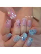 リッシュ ドゥ(RICHE deux)/推しカラーキラキラネイル