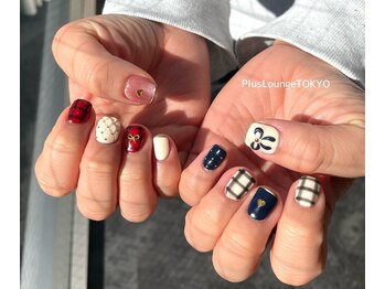 プルースラウンジ トウキョウ(Plus Lounge TOKYO)/ちぐはぐガーリーネイル♪[原宿]
