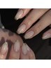 《HAND》指先キレイに◎ワンカラー×フレンチの組み合わせ♪¥8500