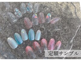 マグネット×夏ネイルフィルイン