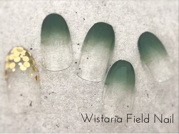 ウィスタリアフィールドネイル MONAD店(WISTARIA FIELD)/グリーン グラデーション