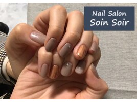 ワンカラー&ミラーネイル！