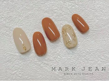 マークジーン 姫路(MARK JEAN)/141. テラコッタ お花 ネイル