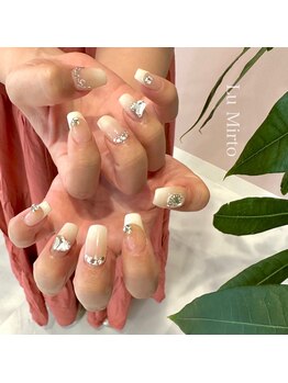 ル ミルト(Lu Mirto)/ホワイトネイル/ワンホンネイル