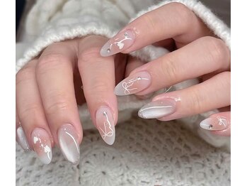 ヘブン ネイル 鶯谷(HEAVEN Nail)/ホワイトアートネイル