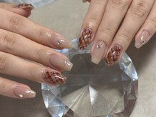 ウォル トウキョウ 渋谷(WOL TOKYO)/秋チェックネイル