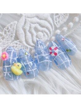 たゆ ネイル(たゆnail)/ぷっくりアヒルプールネイル