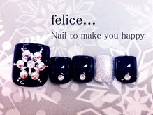 ネイルサロン フェリーチェ(felice)/【定額フットネイル】¥8500
