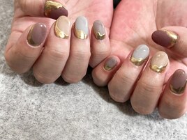 秋色ネイル