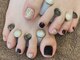 アイディーアートスペースネイル(ide art space NAIL)の写真/【2色まで選べる☆フット全塗り10本¥7580】シンプルで大人上品な足元へ♪お仕事上ハンドが出来ない方に◎