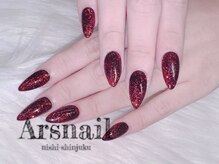 アルスネイル(Ars nail)/赤ラメネイル